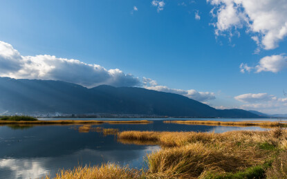 云南省大理市洱海喜洲古镇海舌公园