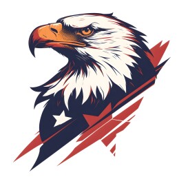 美国白头鹰图腾徽章头像