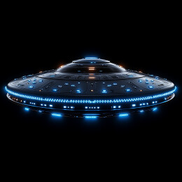 3D建模外星人飞行器飞蝶插画