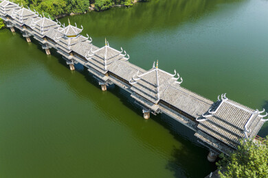 长沙风雨桥建筑景观