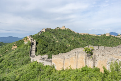 夏天金山岭长城自然风景
