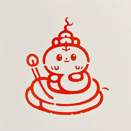 扁平风格的蛇宝宝