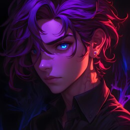 暗黑风格帅气英俊的男生头像