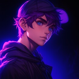 暗黑风格帅气英俊的男生头像