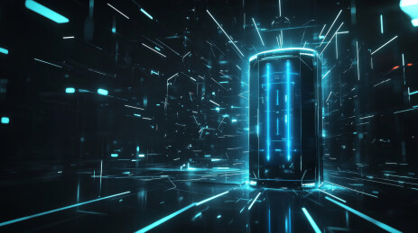 储能技术锂电池概念背景图