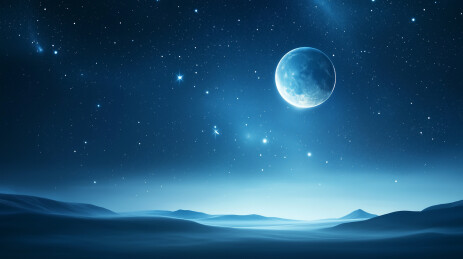 繁星闪烁的夜晚