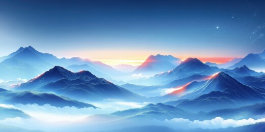 抽象艺术化中国山水画背景