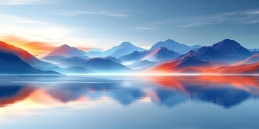 抽象艺术化中国山水画背景