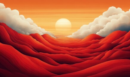 抽象艺术化中国山水画背景