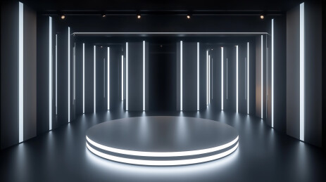 科技灯光产品展示场景