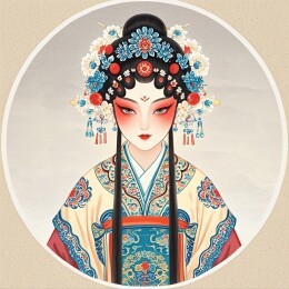 中国风京剧人物