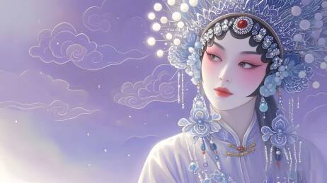 京剧花旦插画