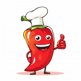 辣椒拟人卡通点赞形象