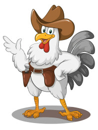 卡通鸡拟人形象