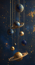 桌上圣诞装饰的高角度视图