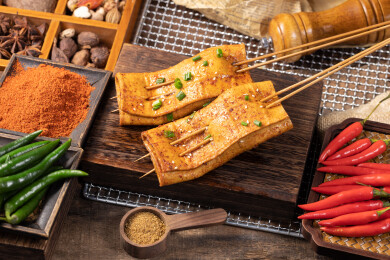 炭火烧烤川渝麻辣烤豆干