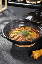 川味藤椒鳝鱼煲特色麻辣鳝鱼锅青花椒烧鳝鱼