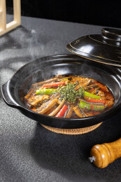 川味藤椒鳝鱼煲特色麻辣鳝鱼锅青花椒烧鳝鱼