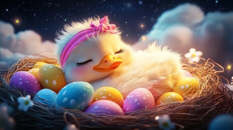 睡梦中的小鸭蛋