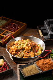 川渝风味烧烤烤串把把烧干锅场景图