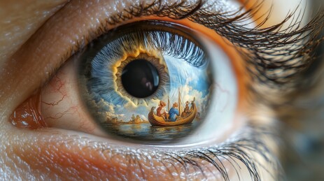 迷人美丽的女性眼镜