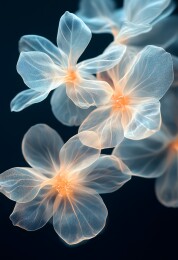 科技线条花特写