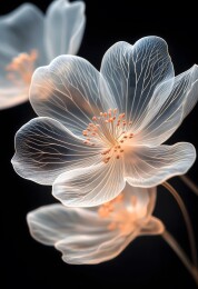 科技线条花特写