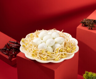 涮涮锅汤锅重庆火锅配菜菜品剥壳鹌鹑蛋