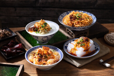 四川小吃油茶四川凉粉苕皮肉酱米线杂酱面