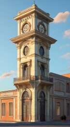 带钟塔的古老建筑