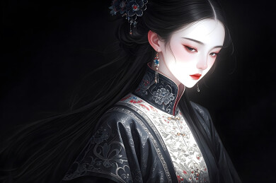 国风美女插画