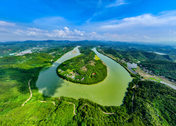广东肇庆封开贺江航拍美景