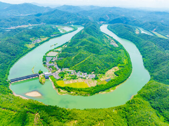 广东肇庆封开贺江航拍美景