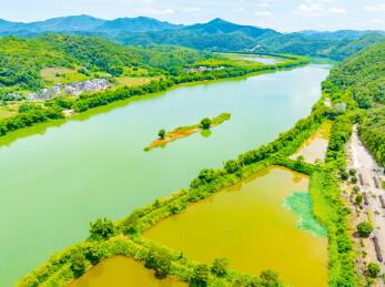 广东肇庆封开贺江航拍美景