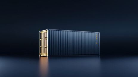 红色集装箱货物