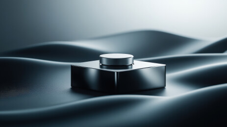 银色金属旋钮装置