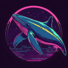 卡通复古海洋鱼类头像印花图案