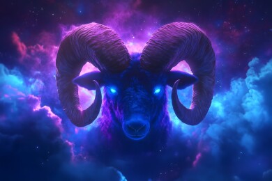 十二星座白羊座背景插图