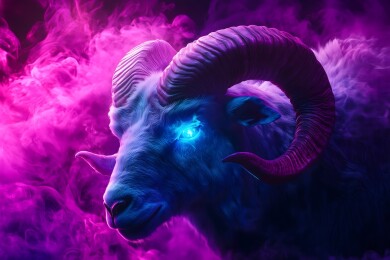 十二星座白羊座背景插图