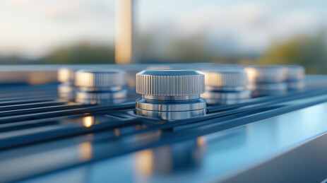 户外不锈钢设备旋钮细节