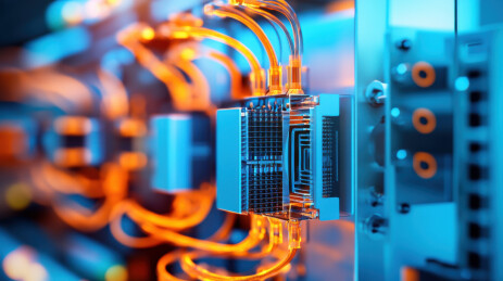 工业控制设备上的金属旋钮