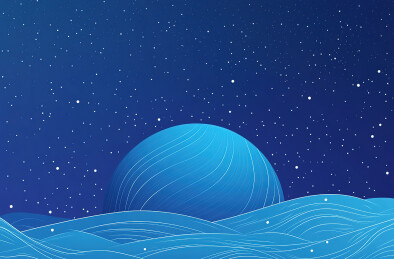 科技概念点线组成的抽象地球