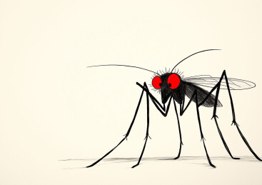 卡通蚊子插画壁纸