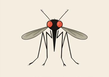 卡通蚊子插画壁纸
