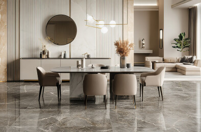 现代豪华风格的餐厅内部