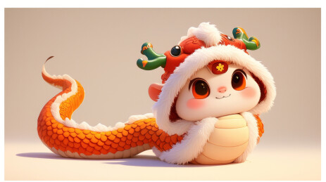 可爱卡通生肖蛇