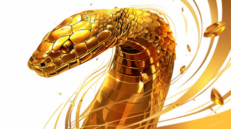 简约线条生肖蛇