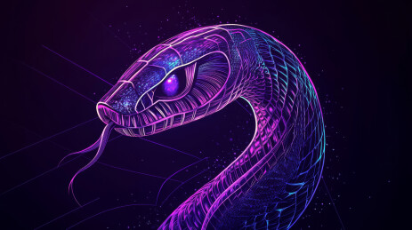 简约线条生肖蛇