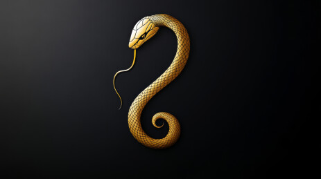 简约线条生肖蛇