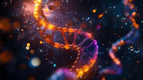 三维双螺旋DNA结构和基因序列